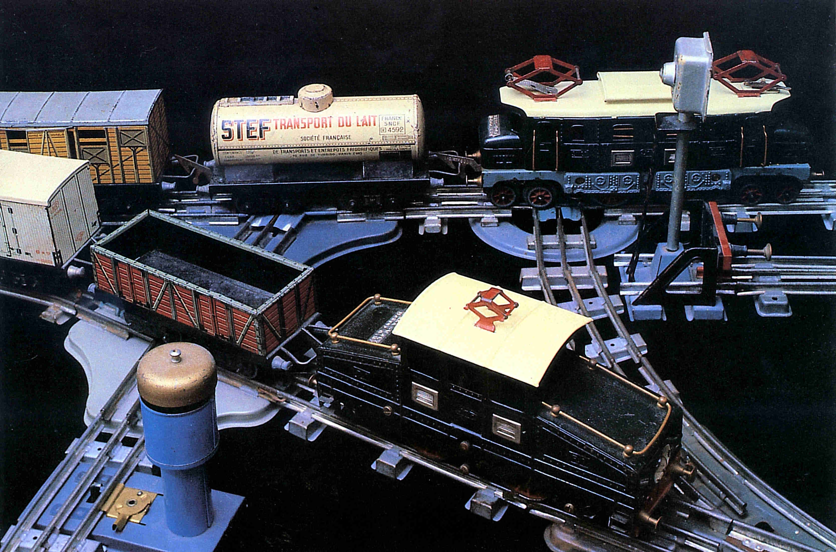 Ancien jouet mécanique mécanisme jouet modèle Train Tramway